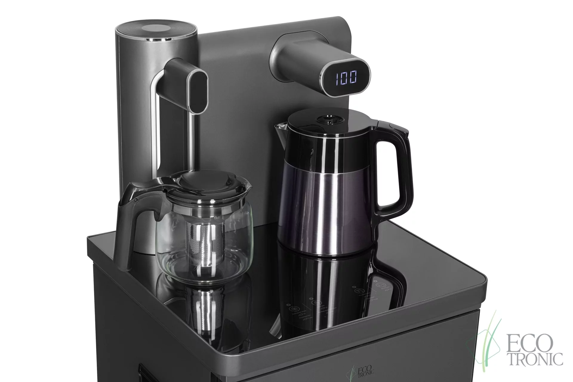 Кулер с чайным столиком Тиабар Ecotronic TB41-LE graphite